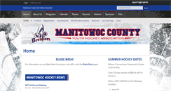 Desktop Screenshot of manitowochockey.org