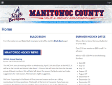Tablet Screenshot of manitowochockey.org